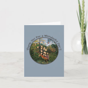 Henri Rousseau Tiger & Bull Party Items Collection Thank You Card