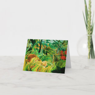 Henri Rousseau Tiger in a Tropical Storm Note Card