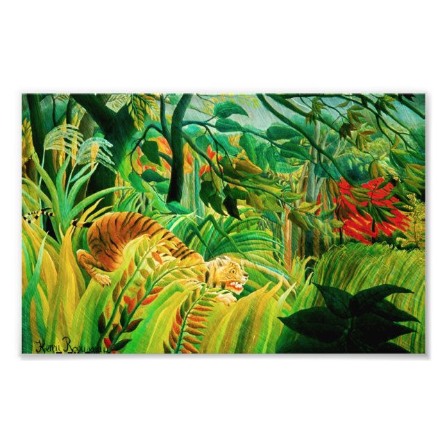 Henri Rousseau Tiger in a Tropical Storm Print (Front)