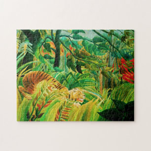 Henri Rousseau Tiger in a Tropical Storm Puzzle