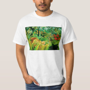 Henri Rousseau Tiger in a Tropical Storm T-shirt