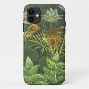 Henri Rousseau Tropical Jungle Lion Vintage Print iPhone 11 Case
