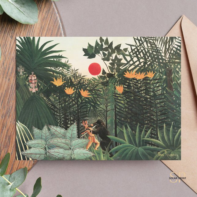 Henri Rousseau Tropical Landscape Postcard (Creator Uploaded)