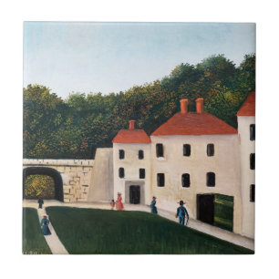 Henri Rousseau - Walkers in a Park Ceramic Tile