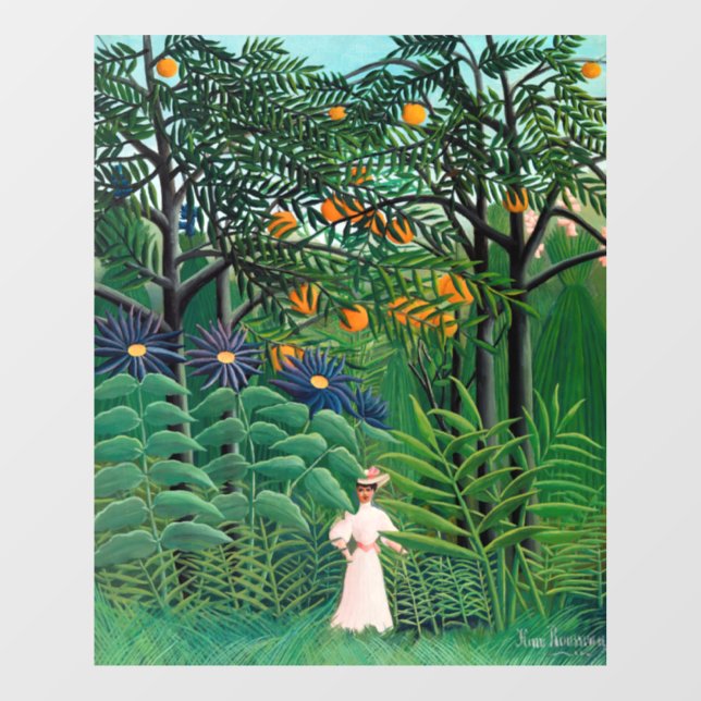 Henri Rousseau - Woman Walking in an Exotic Forest (Sheet)
