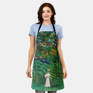 Henri Rousseau - Woman Walking in an Exotic Forest Apron