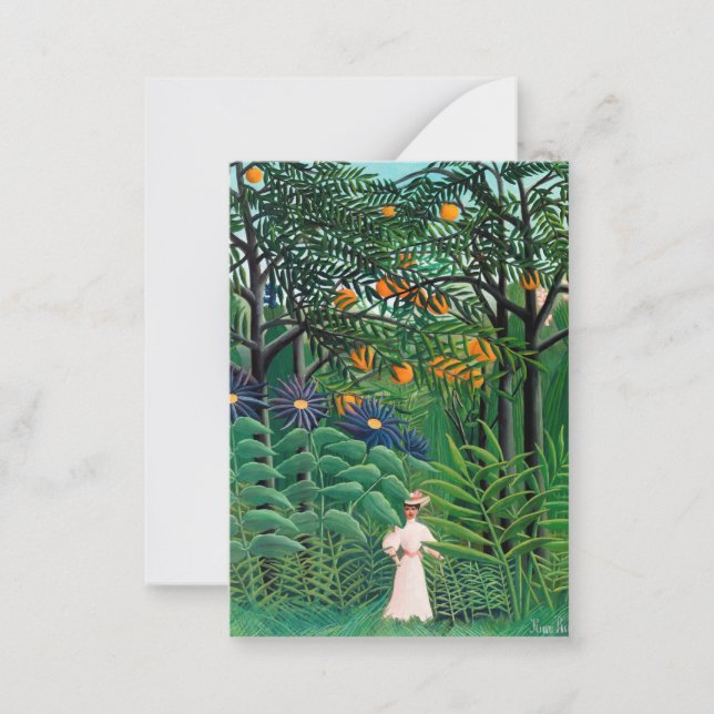 Henri Rousseau - Woman Walking in an Exotic Forest Card (Front)