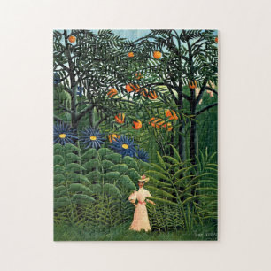 Henri Rousseau - Woman Walking in an Exotic Forest Jigsaw Puzzle