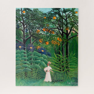 Henri Rousseau - Woman Walking in an Exotic Forest Jigsaw Puzzle