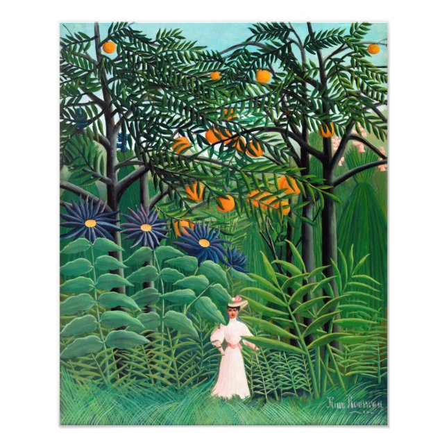 Henri Rousseau - Woman Walking in an Exotic Forest Photo Print (Front)