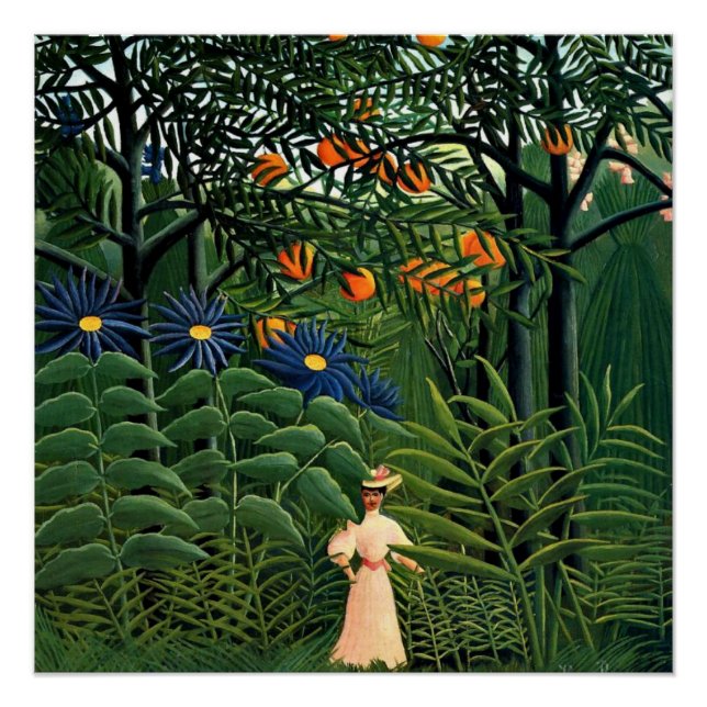 Henri Rousseau - Woman Walking in an Exotic Forest Poster (Front)