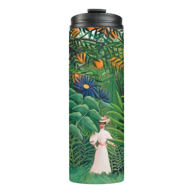 Henri Rousseau - Woman Walking in an Exotic Forest Thermal Tumbler (Front)