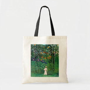 Henri Rousseau - Woman Walking in an Exotic Forest Tote Bag