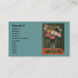 Henri Rousseau's Flowers in a Vase (1909) Business Card