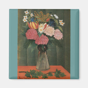 Henri Rousseau's Flowers in a Vase (1909) Magnet