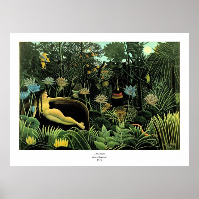 Henri Rousseau's The Dream (1910) Poster (Front)