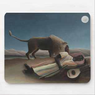 Henri Rousseau's The Sleeping Gypsy Mouse Pad