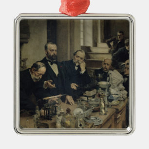 Henri Sainte-Claire Deville  Lecturing, 1890 Metal Ornament