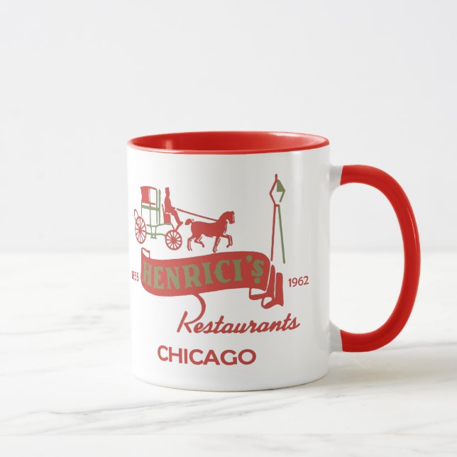 Henrici's Restaurant, Chicago, IL 1868-1962 Mug (Right)