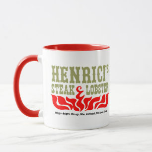 Henrici's Steak and Lobster. Mug