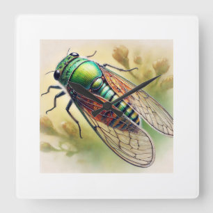 Henricus 231024IREF238 - Watercolor Square Wall Clock