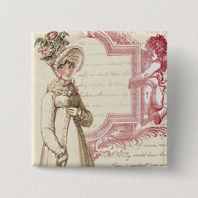 Henrietta 15 Cm Square Badge (Front)