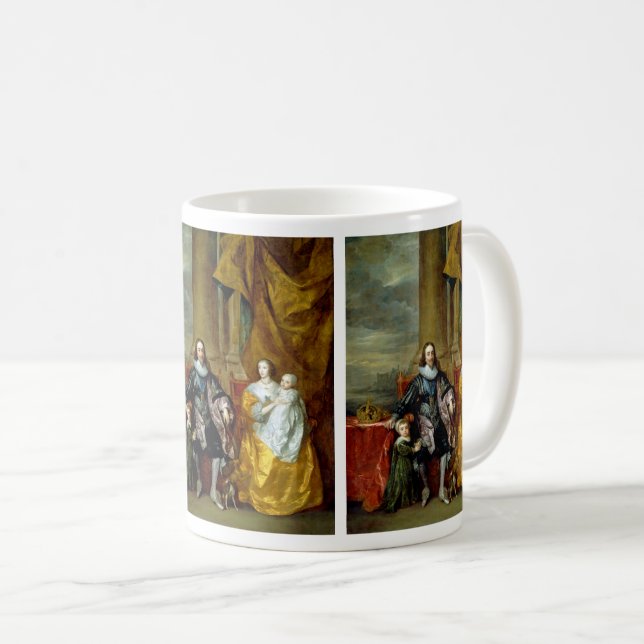 Henrietta Maria and Charles I by Van Dyck Coffee M Mug (Front Right)