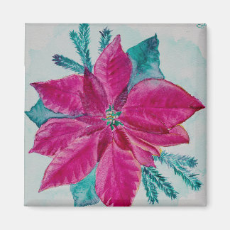 Henrietta Poinsettia Magnet