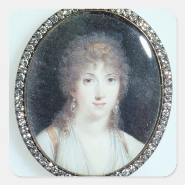Henriette Lucy Dillon (1770-1853) Marquise de la T Square Sticker (Front)