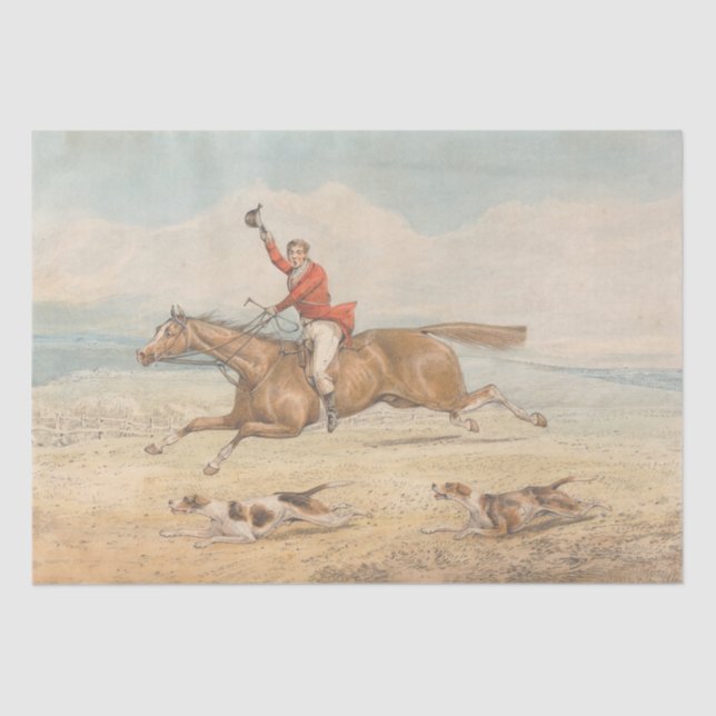 Henry Alken | A Whipper-In Tissue Paper (Front)