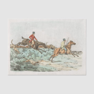 Henry Alken Men Clearing Hurdle Tissue Paper