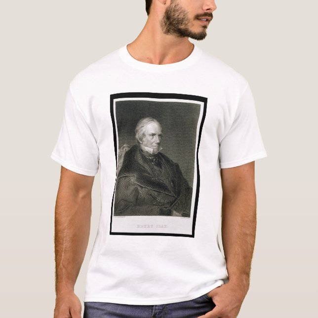 Henry Clay, engraved by Alfred Sealey (d.1862) aft T-Shirt (Front)