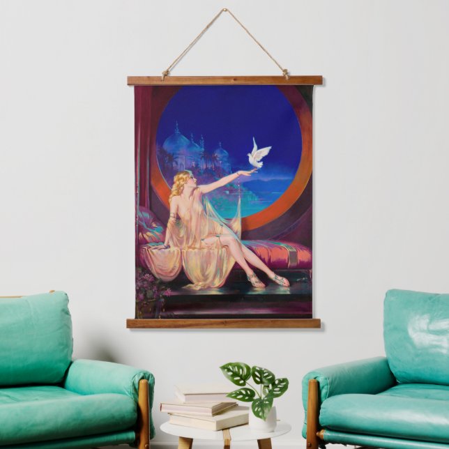 Henry Clive Sultana Aesthetic Oil Painting Hanging Tapestry (Living Room)