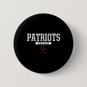 Henry County Patriots Logo Soccer Hs 6 Cm Round Badge