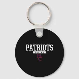 Henry County Patriots Logo Soccer Hs Key Ring