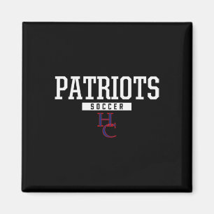Henry County Patriots Logo Soccer Hs Magnet
