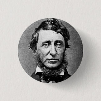Henry David Thoreau Black & White Portrait 3 Cm Round Badge