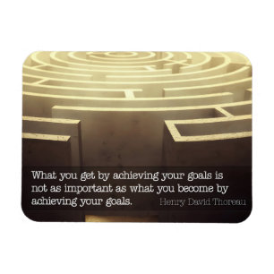 Henry David Thoreau Inspirational Quote "Become" Magnet