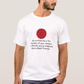 Henry David Thoreau Motivational Dream Quotation T-Shirt