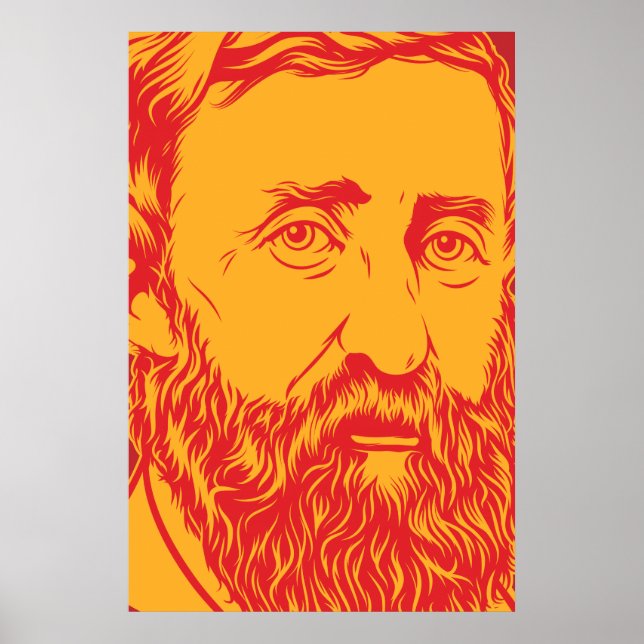 Henry David Thoreau portrait Poster (Front)