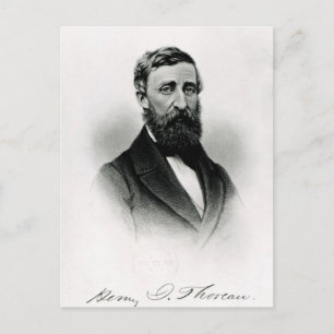 Henry David Thoreau Postcard