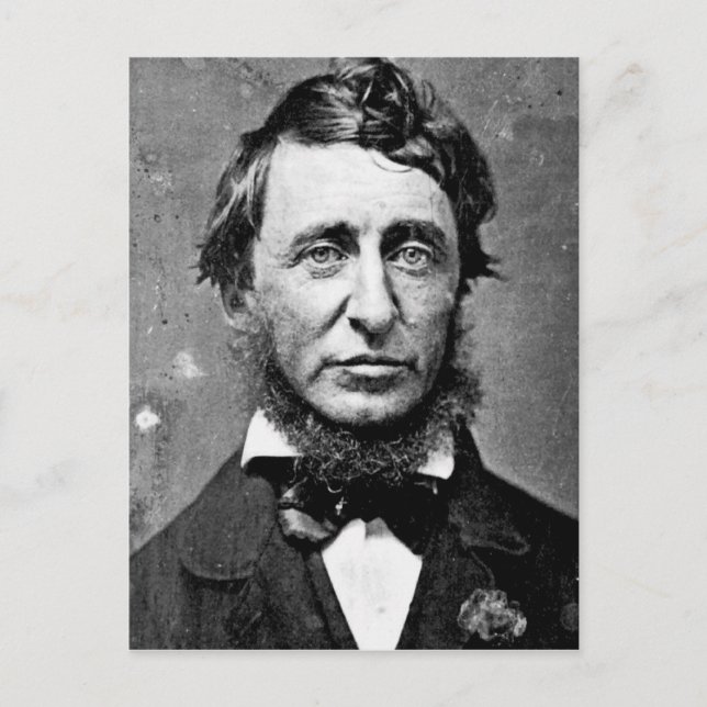 Henry David Thoreau Postcard (Front)
