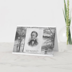 Henry David Thoreau Quote Card