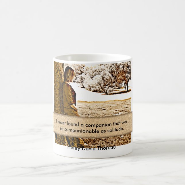 Henry David Thoreau - quote Coffee Mug (Center)