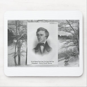 Henry David Thoreau Quote Mouse Pad