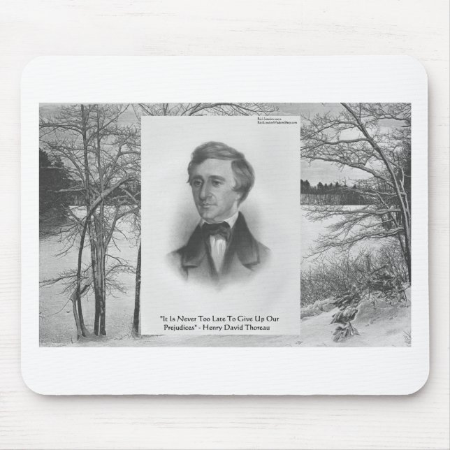 Henry David Thoreau Quote Mouse Pad (Front)