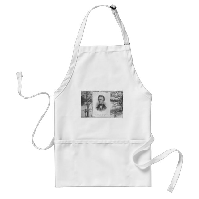 Henry David Thoreau Quote Standard Apron (Front)