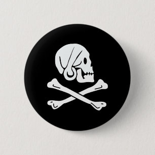 Henry Every authentic pirate flag 6 Cm Round Badge