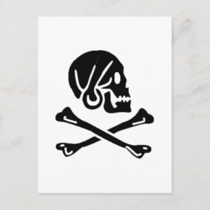 Henry Every authentic pirate flag Postcard
