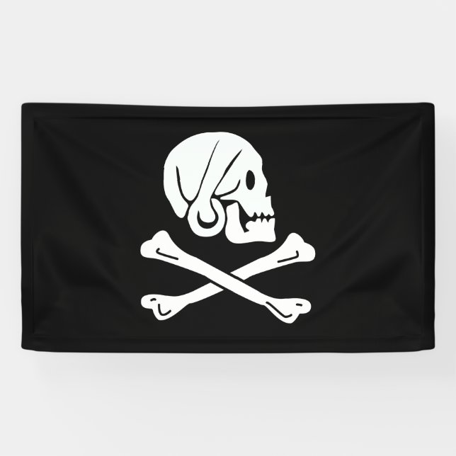 Henry Every Flag Pirate Flag Banner (Horizontal)